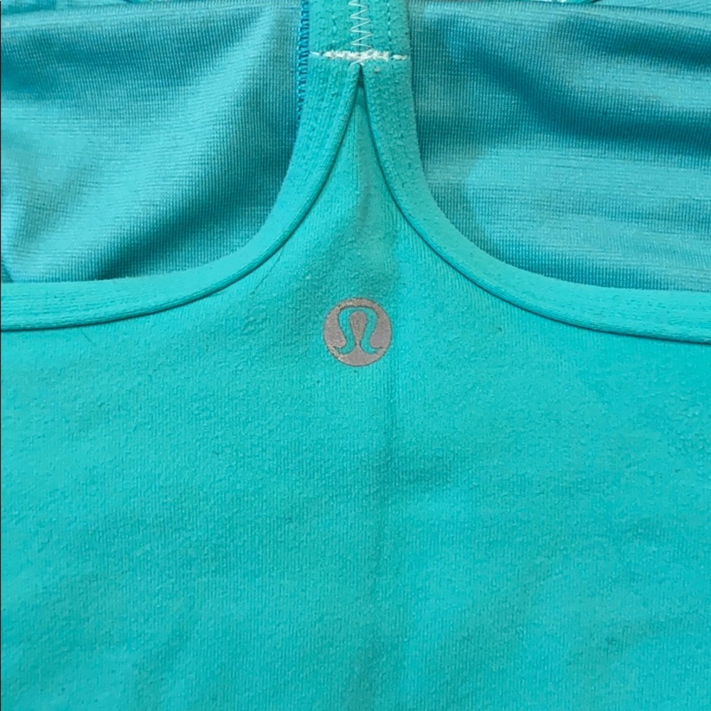 Lululemon Turquoise Racerback Tank - Picture 2 of 4